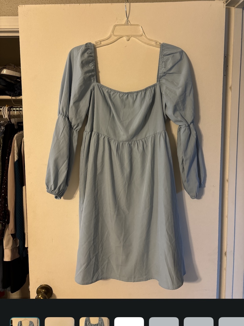 Light blue mini dress